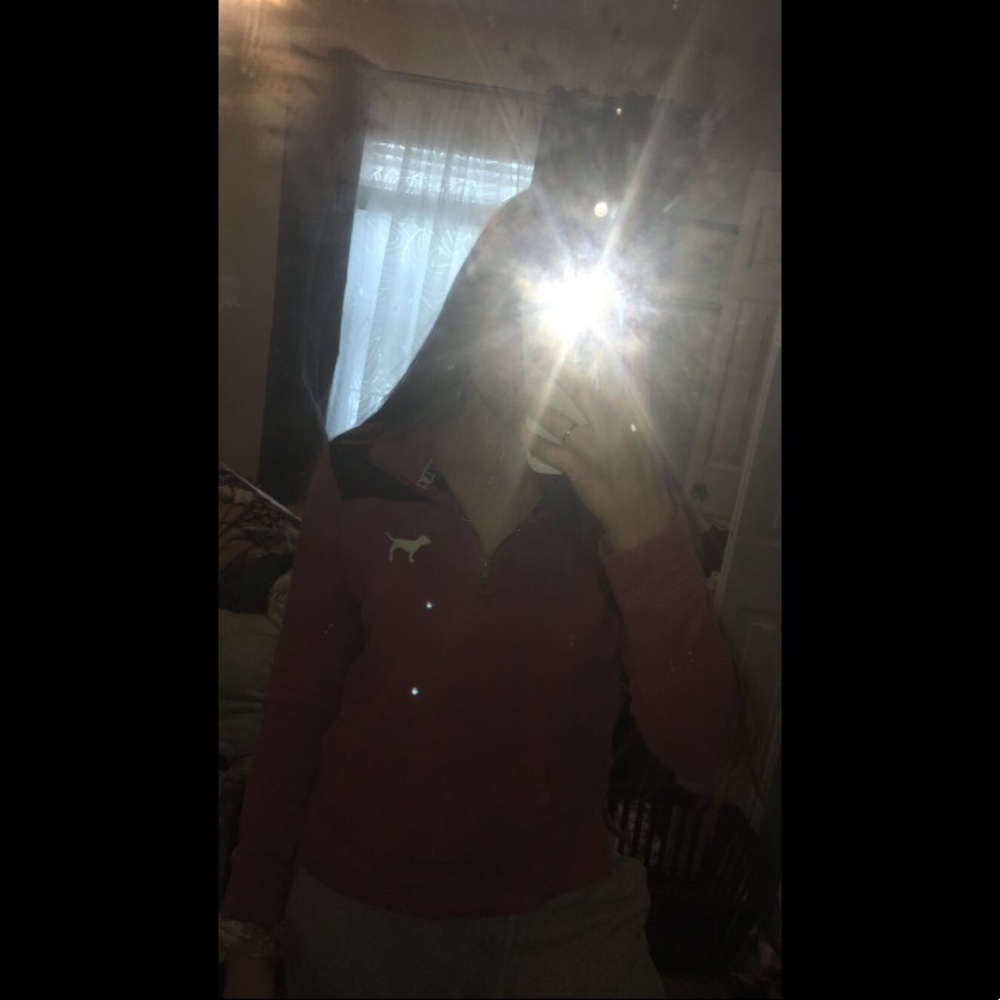 FINAL ❗️pink quarter zip